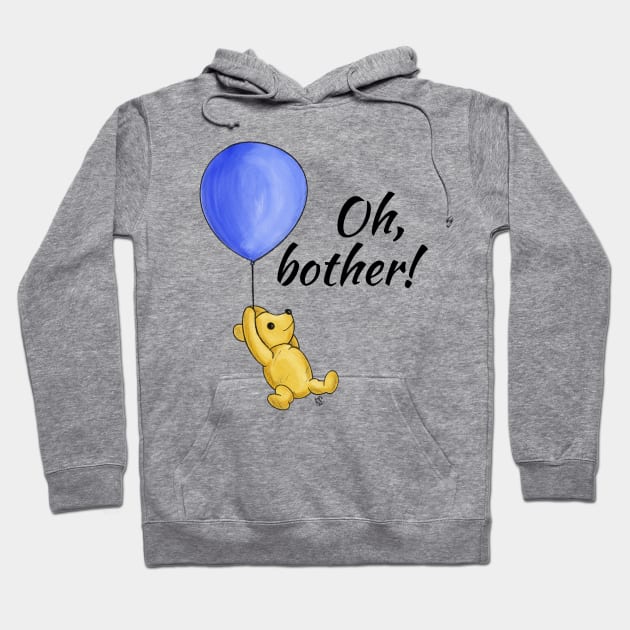 Oh, bother! - Winnie The Pooh and the balloon Hoodie by Alt World Studios